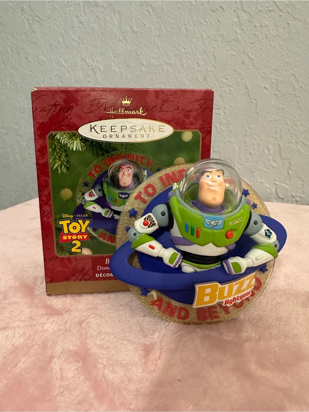 Hallmark Buzz Lightyear Keepsake Ornament - Green, Purple & White